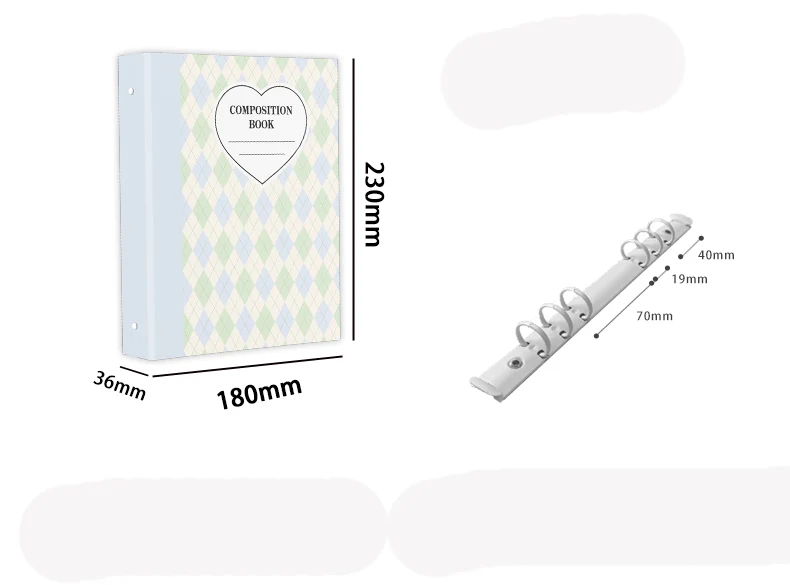 SKYSONIC A5 Creme Diamant Muster Fotoalbum Sammeln Buch Kpop Binder Cover Postkarten Ring Organizer DIY Nachfüllungen Lieferanten – Detail 21