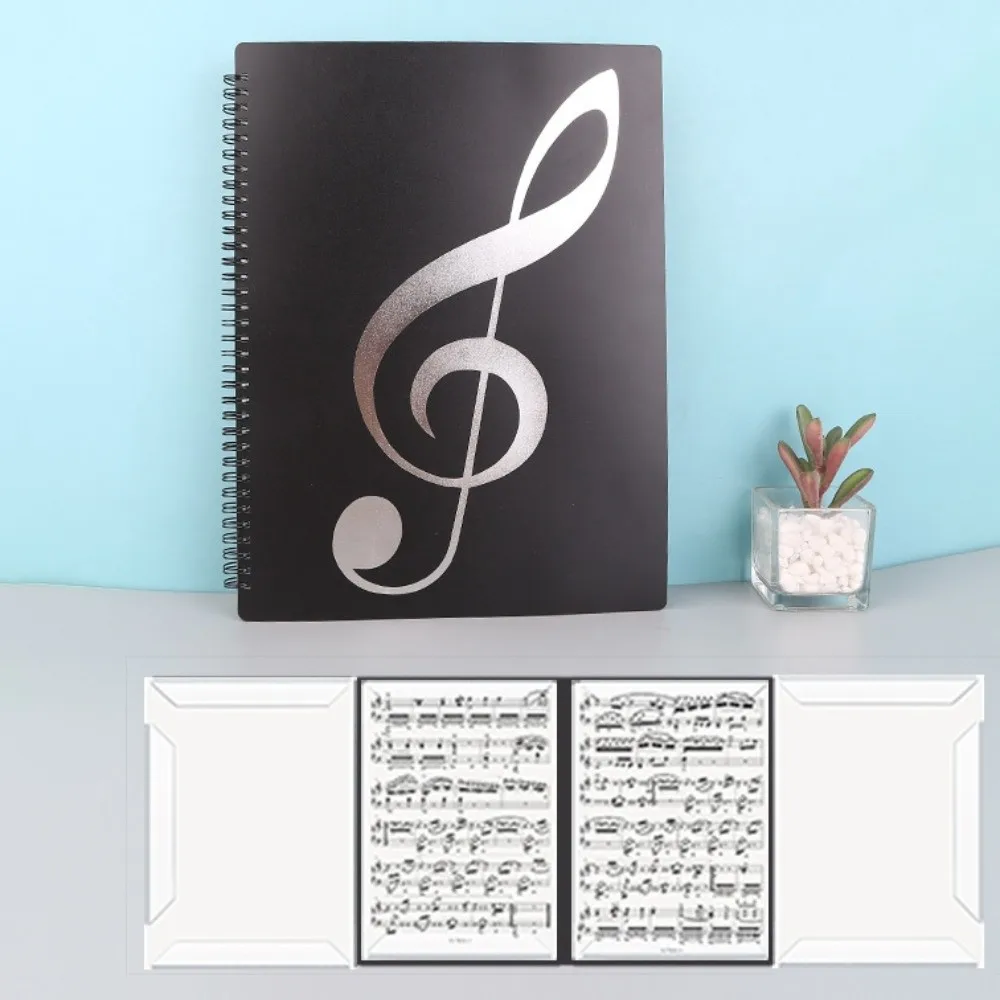 Contiguous Page Design Multi-layer Music Score Folder 40 Pockets Detachable Piano Music Score Folder Fits Letter Size Flexible