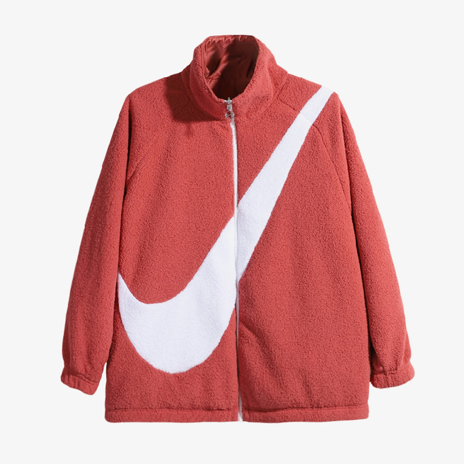

Nike Official Authentic New Women's Faux Shearling Fashion Reversible Jacket CZ4064-897
