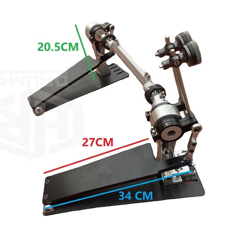 Long Board Speedy Direct Drive Shaft CNC Cutting Craft Jazz Pedal Aluminum Alloy Powerful Twin Pedal Kick Bass Drum Double Pedal