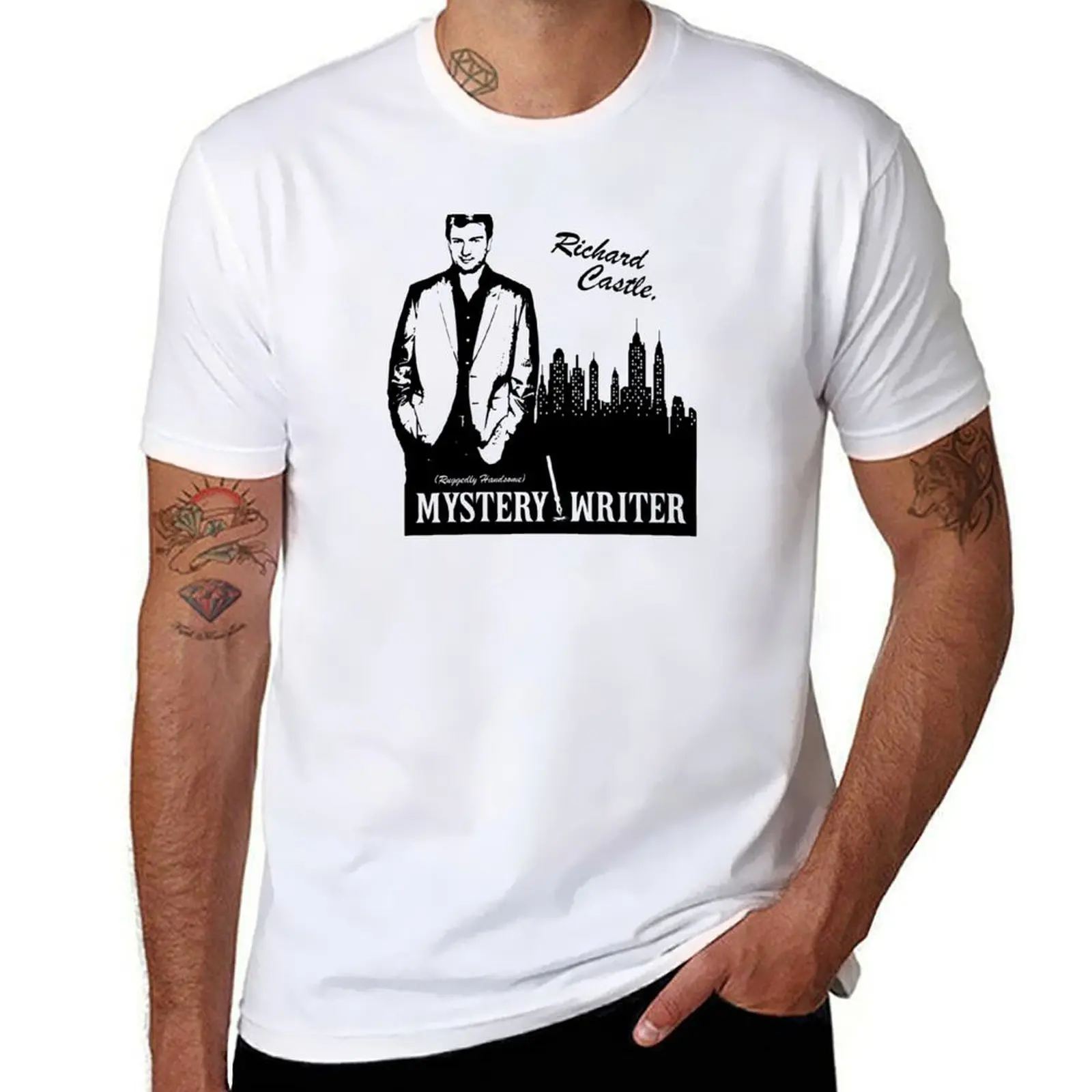 

Richard Castle, Mystery Writer T-Shirt t shirts for man slim fit essential t shirt cotton t shirts man 100% T-Shirt
