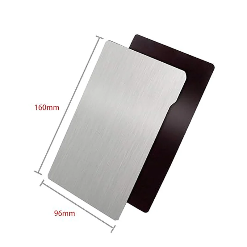 ENERGETIC Resin Build Plate 160x96mm Elegoo Mars 5 Ultra /Mars 4/Mars 4 Ultra Magnetic Flexible Spring Steel Sheet + Hot Sticker