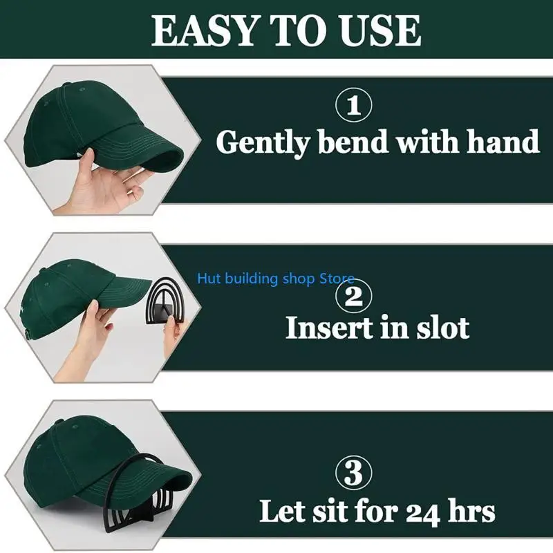 T21C 2PCS HAT BRIM BERDER NO تبخير مطلوب HAT Shaper Hat Bill Bender Slots Band