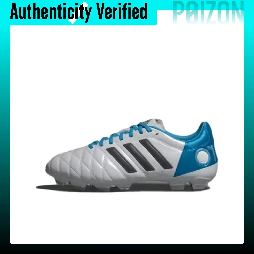 Adidas 11PRO KROOS AG Artificial Ground Slip Resistant Soccer Shoes Men's White Blue ID5136