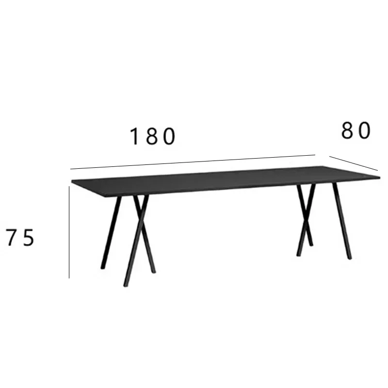 Minimalismo Scrivanie per ufficio in legno massello Banchi per negozi in stile industriale per conferenze Mobili per ufficio con struttura in metallo اتوFYOD