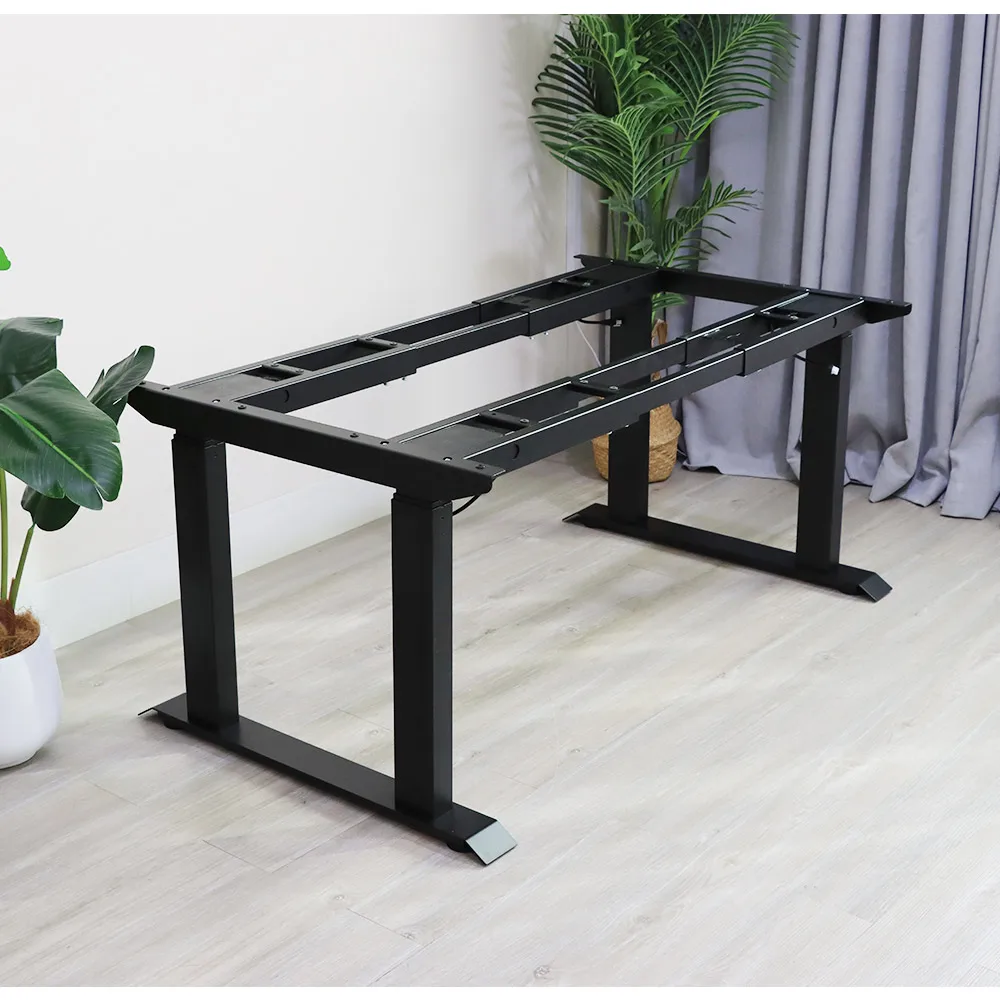 Office Furniture Ergonomic Smart Sit Stand Lift Motion Desk Electric Height Adjustable 4 Leg Quad 4 Motor Standing Desk Frame