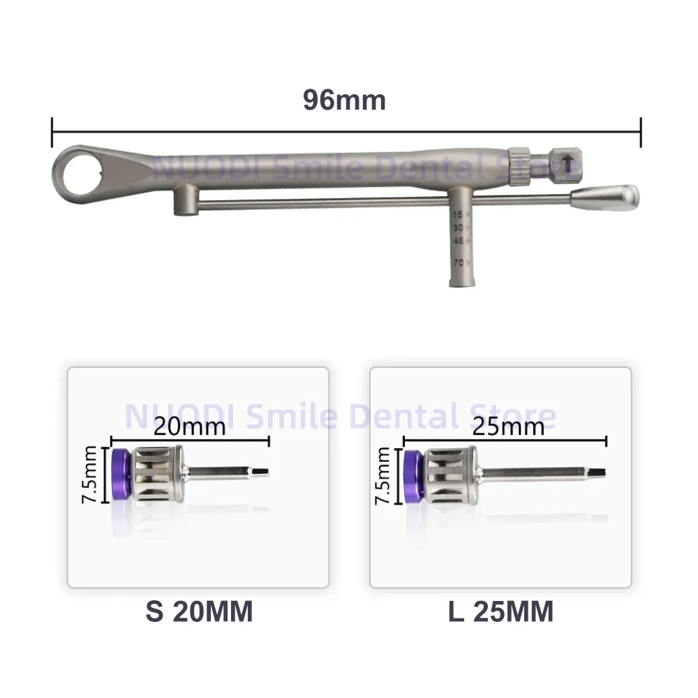 Tandheelkundige Universele Implantaat Momentsleutel Schroevendraaier 10-70NCM Kleurrijke Momentsleutel Ratel Prothetische Kit Tandarts Kliniek Gereedschap