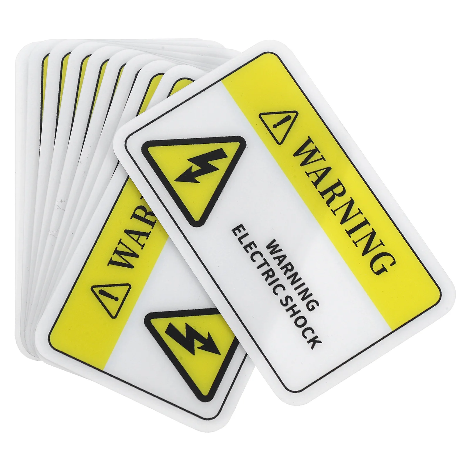10pcs Safety Stickers PVC Electric Shocks Decals Danger Signs Voltage Tools Electric Shocks Decals Parts