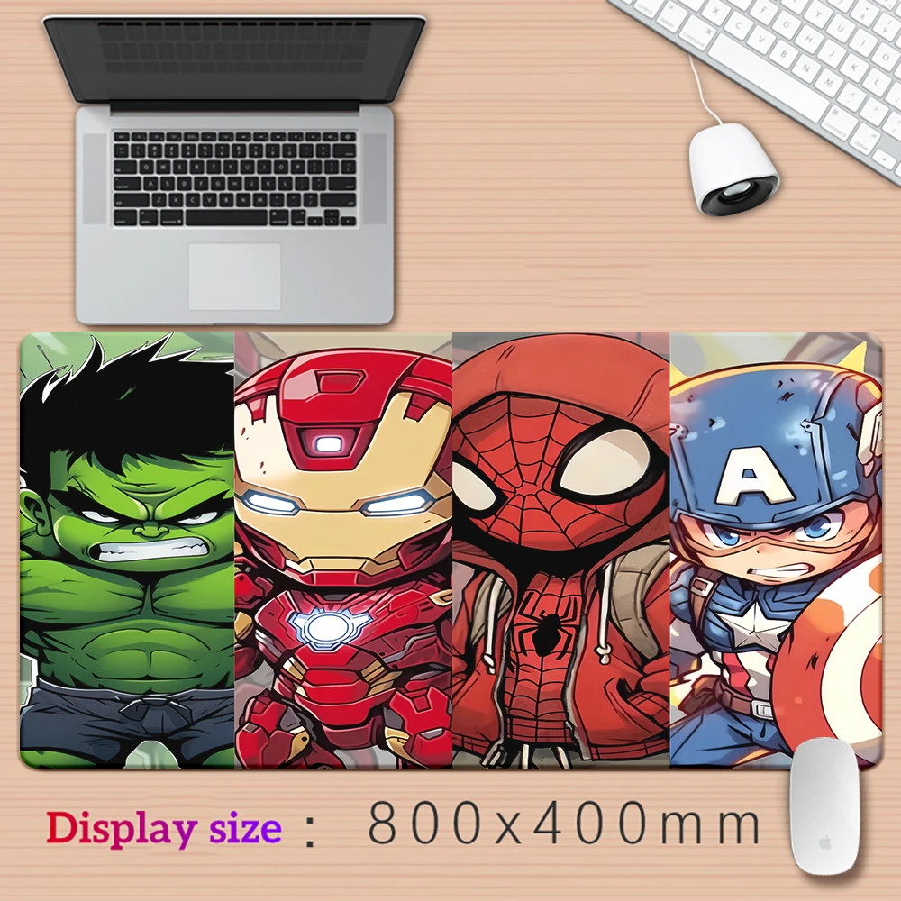 Mousepad Iron Man Marvel Avengers Cool Pad Keyboard Gaming Accessories Mouse Mats Game Office Computer PC Gamer Laptop Desk Mat