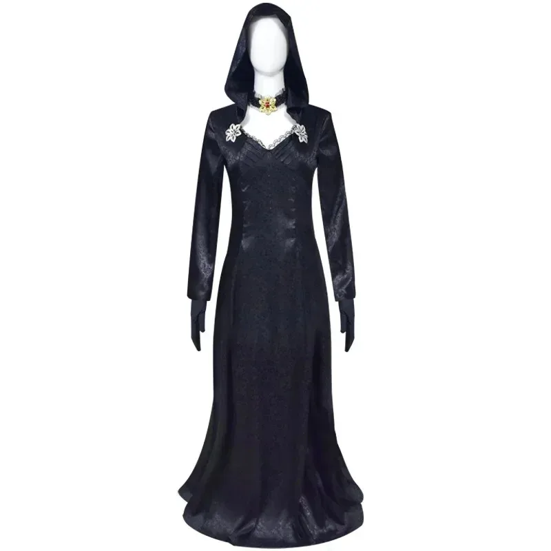 N3 أنيمي بيلا كاساندرا دانييلا تأثيري حلي لعبة Biohazard سيدة Dimitrescu مدام فستان مصاص دماء قلادة الوشم بروش