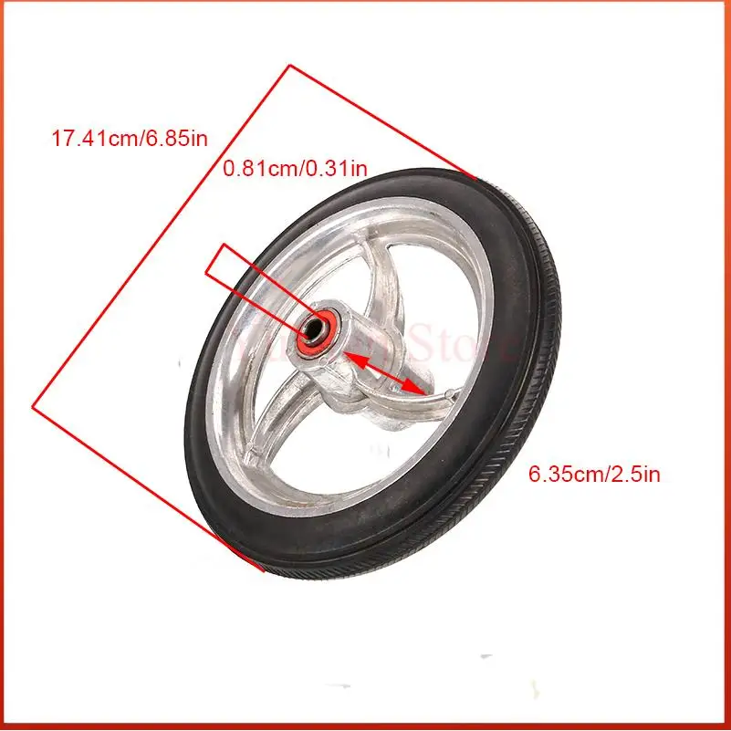 7-Inch Universal Wheels – Compatible with 7-Inch Medical Wheels, Wheelchairs, and Hand Cart Replacement NeedsTyre