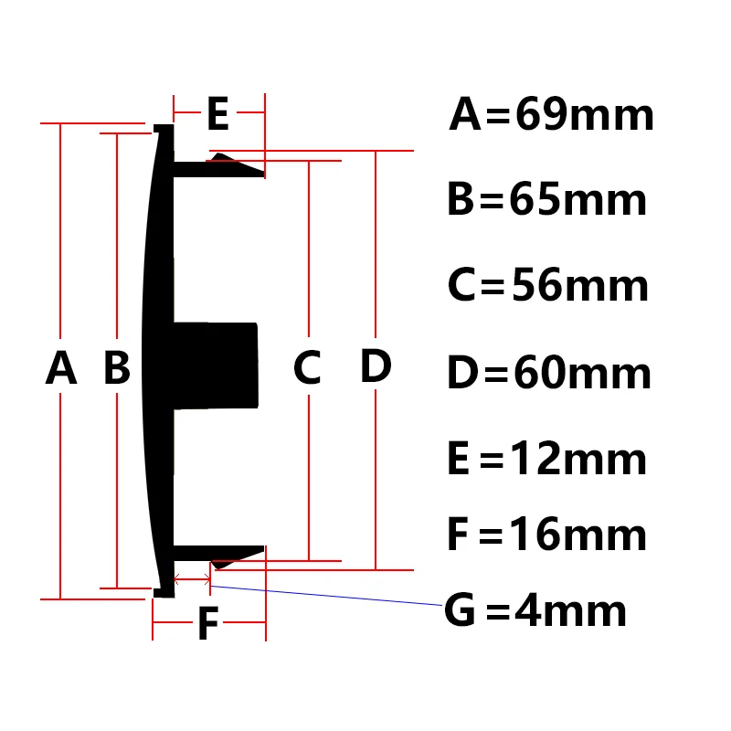 4pcs 69mm Carbon Fiber Pattern Car Wheel Center Rim Hub Cap For Seat Skoda Audi A3 A4 A5 A6 A7 A8 Q5 R8 S4 S5 S6 TT Hubcap Cover