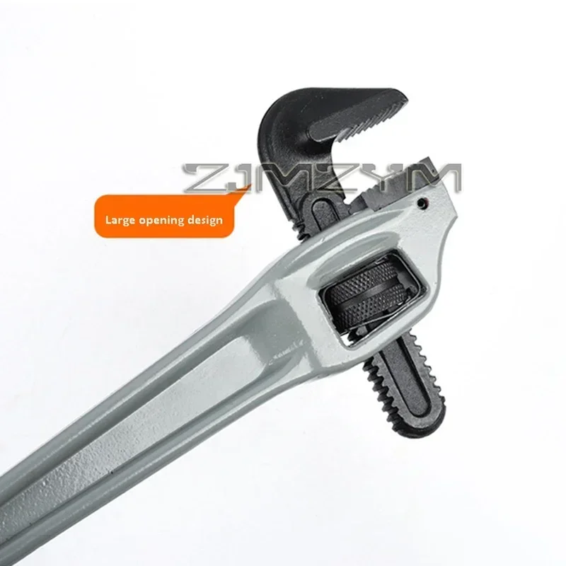 1PC 14" 18" 24" Pipe Wrench,Aluminum Alloy Handle, Chrome-molybdenum Steel 90° Pliers Head Safety Hand Tools 공구