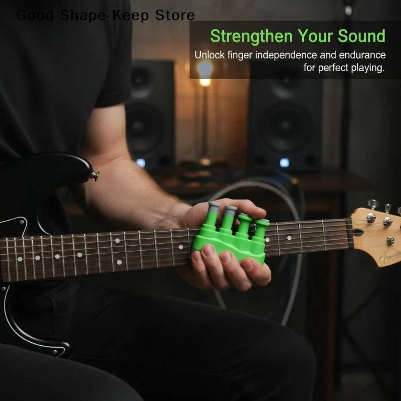 Guitar Finger Training Strengthener Hand Grip Exerciser Medium Tension for Professional Guitar Performance Preparation Training