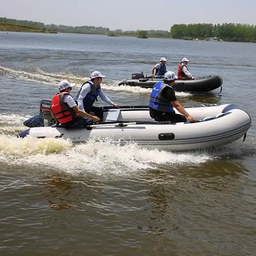 SLEIGH 7/8-Person High Speed Assault Boat SC380-3 1.2 mm 380cm 12.5ft Thicken PVC Inflatable Air Mattress Floor Keel Marine