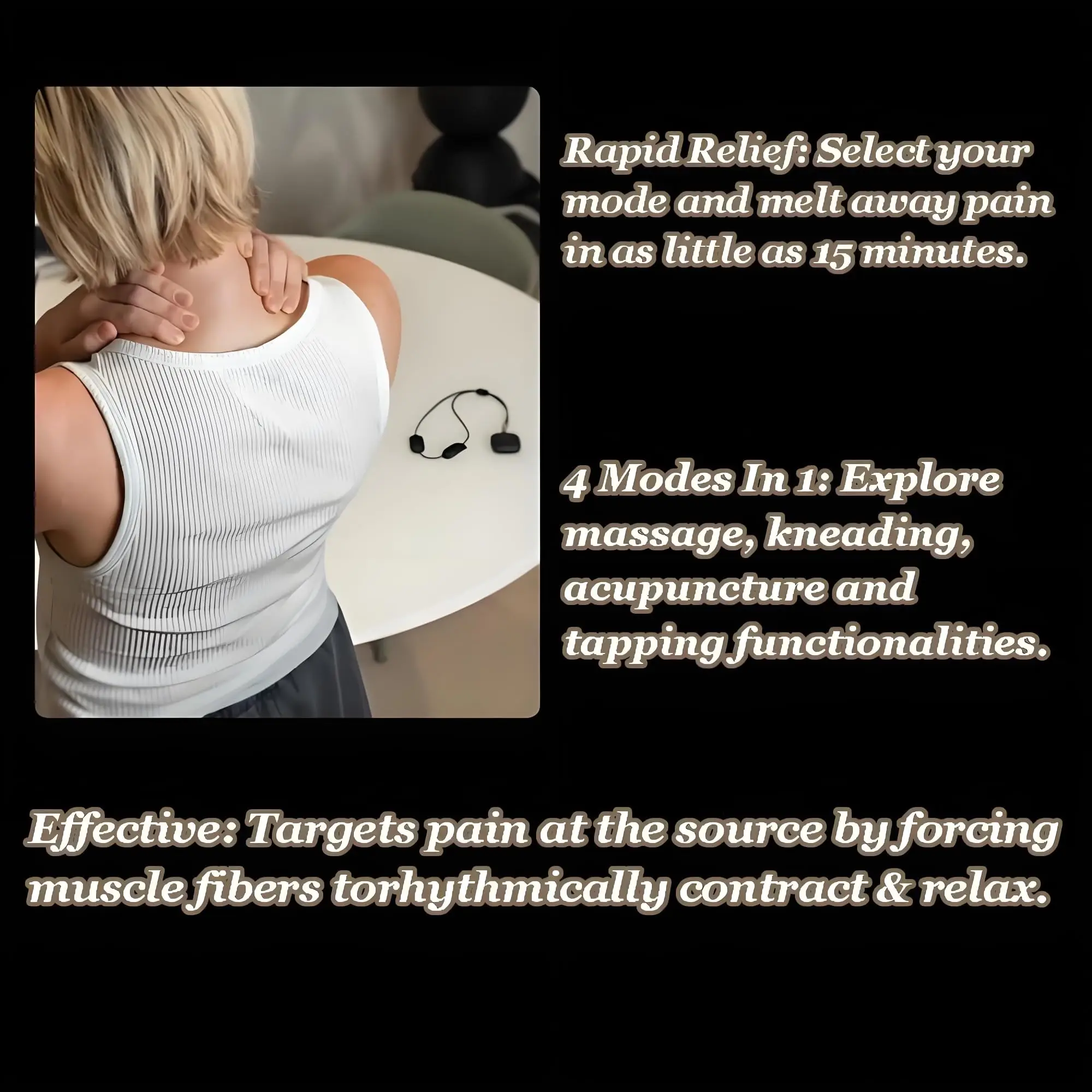 

Heat Therapy Massager Elegant Neck Massager Cervical Massage Device Low-Frequency Portable Pendant Massager For Office Travel