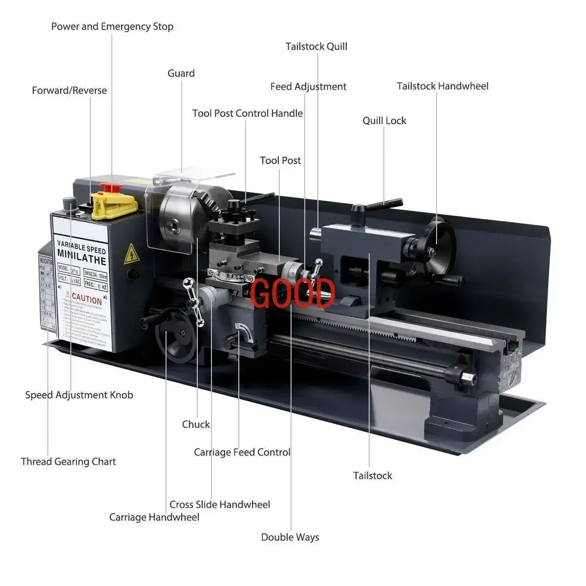 Cross-border e-commerce specializes in multi-functional small household lathes, metal woodworking machine tools