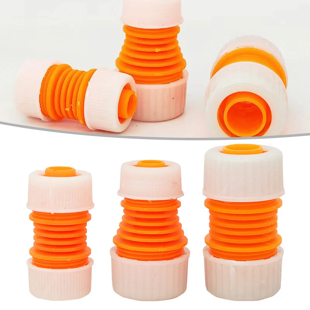 Orange ABS Plastic Garden Hose Connector Pipe Repair Fitting For Inch Water Tube Leakage Fix Yard Irrigation System Accessories