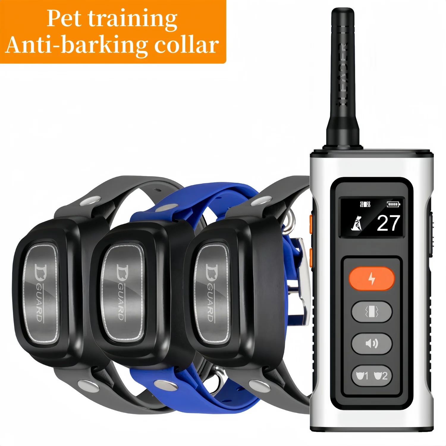

YHLC 1000m Waterproof Electric Dog Training Collar Detachable Bark Rechargeable Anti Barking Shock Vibration Collar for All Dogs