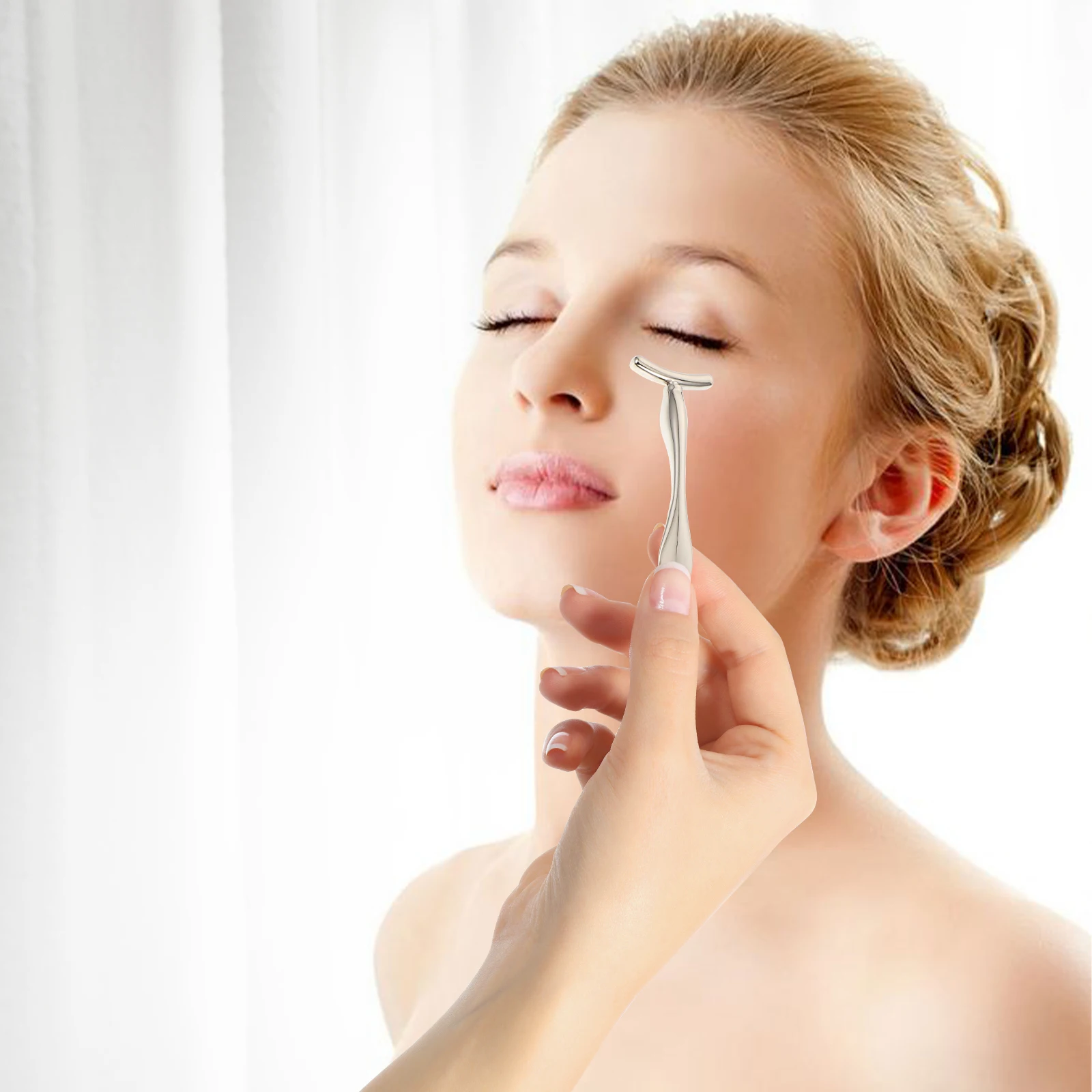 

4 pcs Eye Cream Massager Spoon Zinc Alloy Portable Skincare Tool For Facial Massage Reduces Puffiness Dark Circles Wrinkles