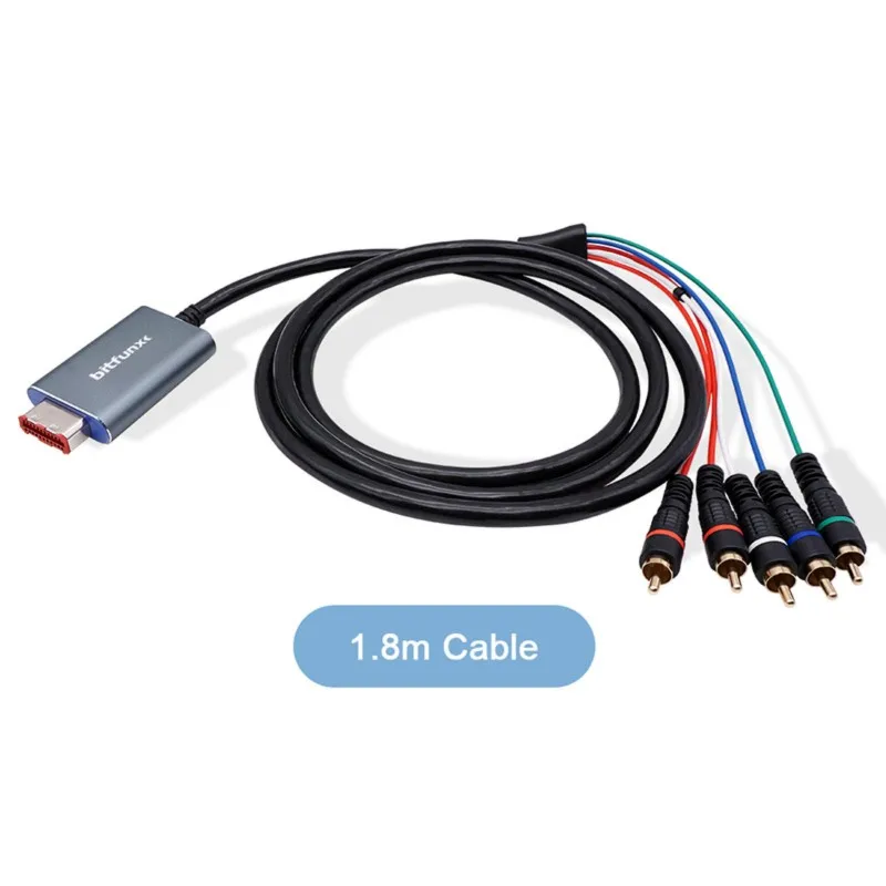 A98T Bitfunx Digital AV Output Component Video 5RCA Ypbpr Cable For Gamecube NGC High Quality Image view 3
