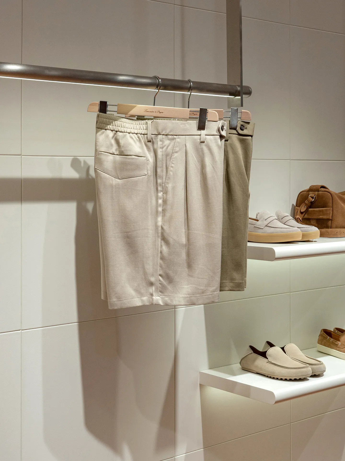 ZZ comfortable and breathable Lyocell linen blend cool casual five-point shorts