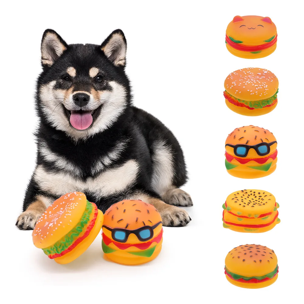 Pet Toy Dog Chew Teething Sounding Toy Rubber Simulation Ham