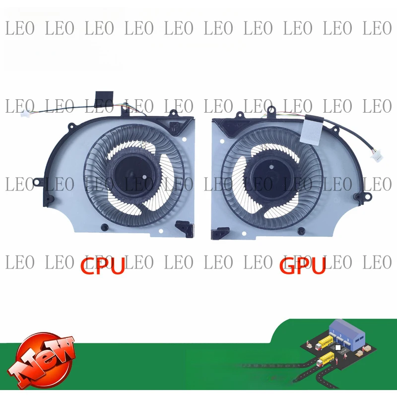 SS  Laptop CPU GPU Fan For MSI 15F2-GPU MS-15F2 MS-15F1 DC5V 1.0A 4PIN BS5405HS-U5N