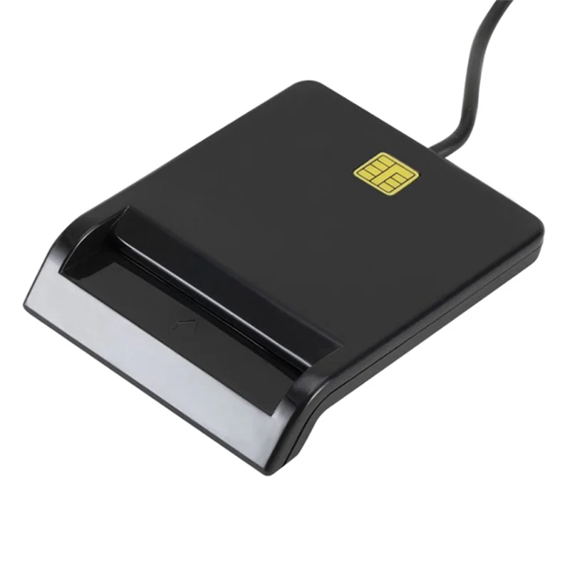 USB Smart Card Reader, Atm Declaração Tributária Bancária, ID, Preto