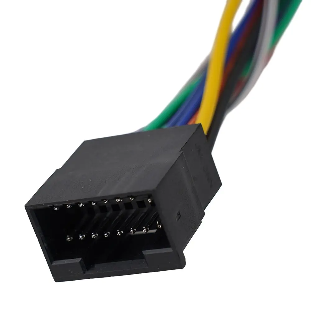 16Pin راديو ستيريو للسيارة ISO سلك تسخير تمديد 40 سنتيمتر كابل لمشغل أندرويد مثاليا والتوافق المضادة للخدش