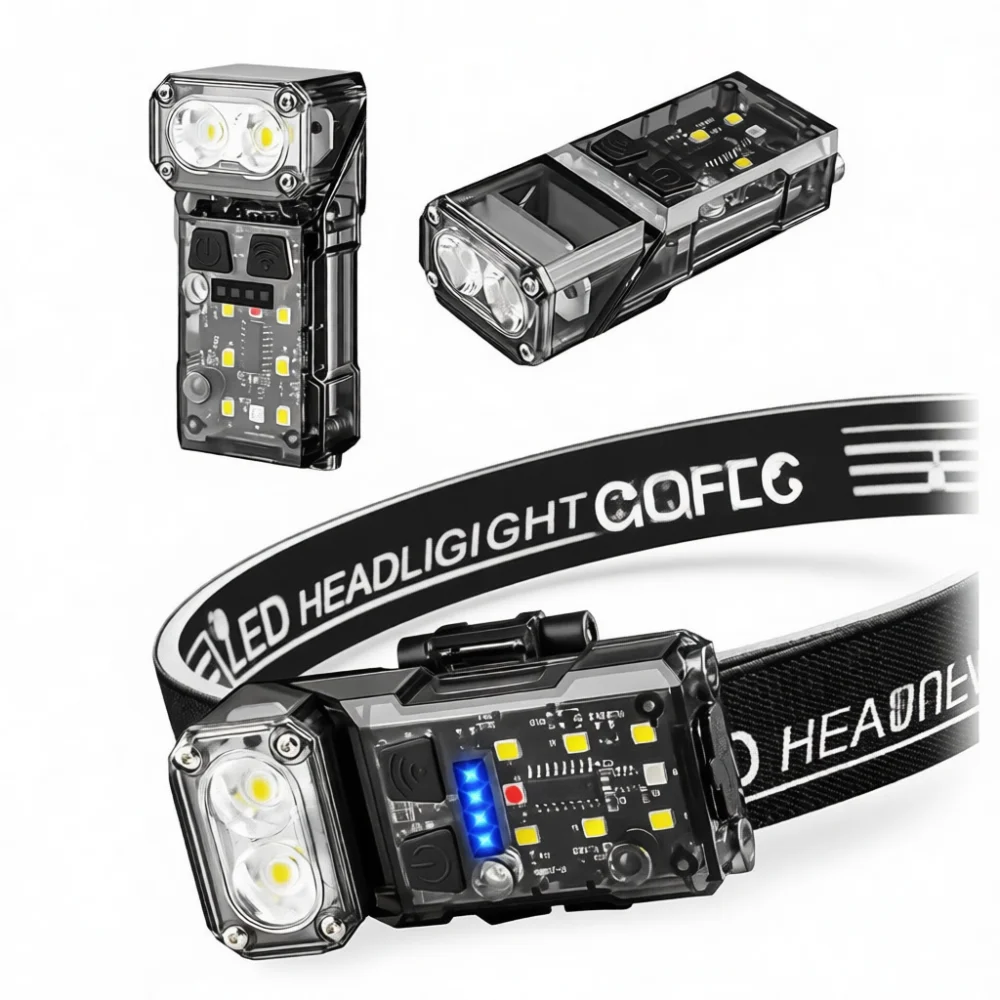 Cycling Gear Design - New Design LED Sensor Headlamp Portable