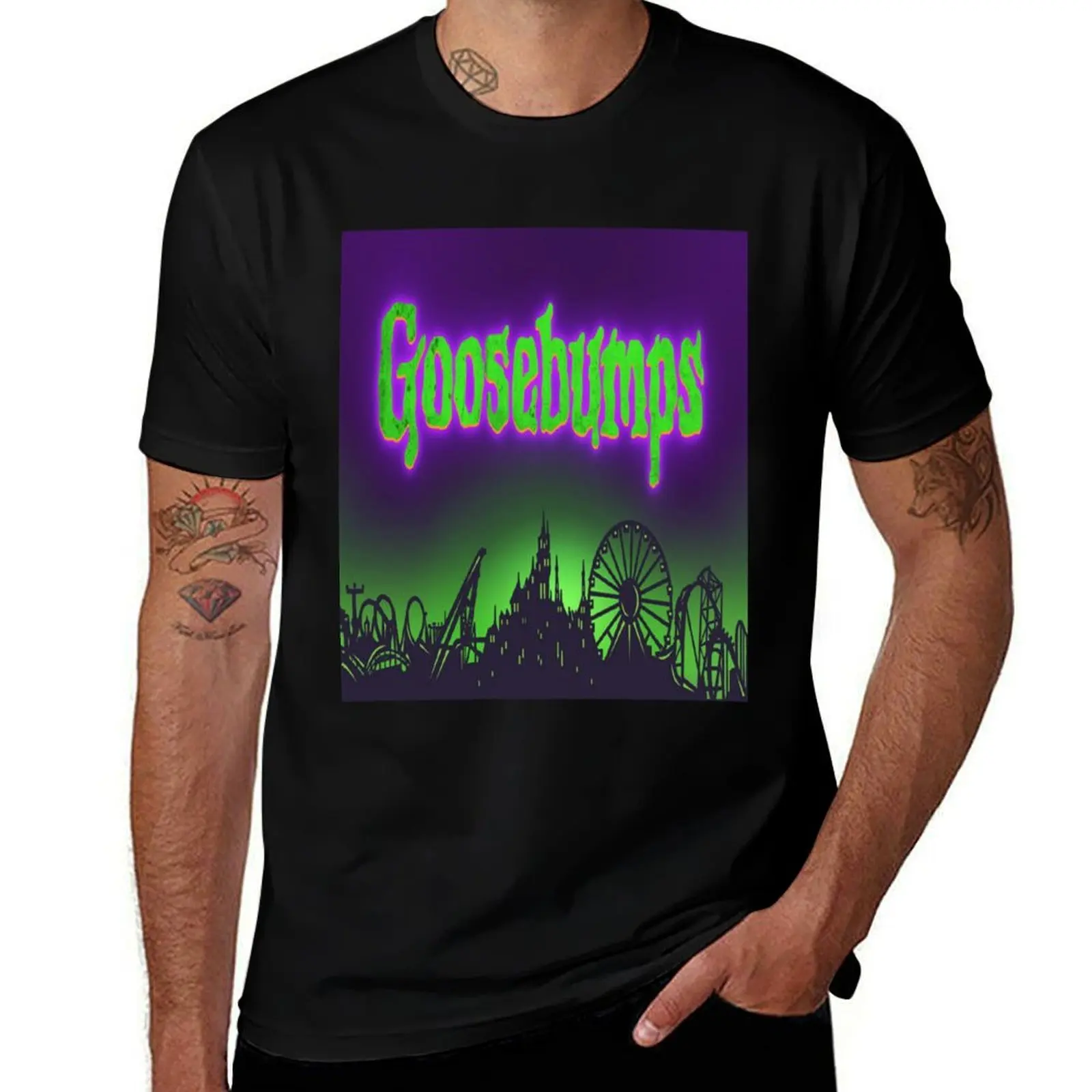 GOOSEBUMPS T-Shirt Outdoor Work Short Sleeve Top T-Shirt