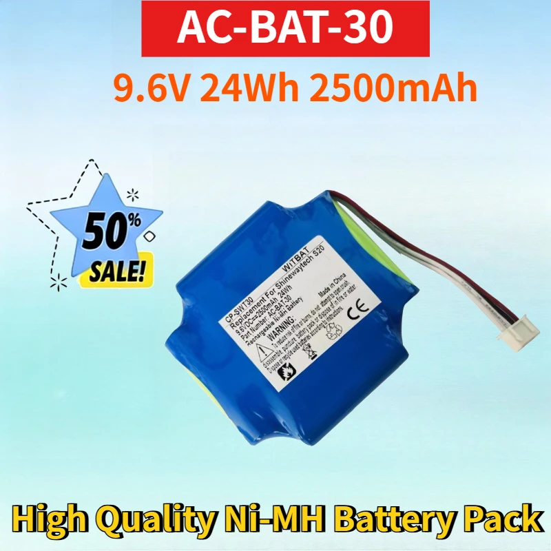 

Newest AC-BAT-30 9.6V 24Wh 2500mAh Rechargeable Battery Pack for ShinewayTech S20A OTDR HP-AA High Quality Ni-MH Battery Pack