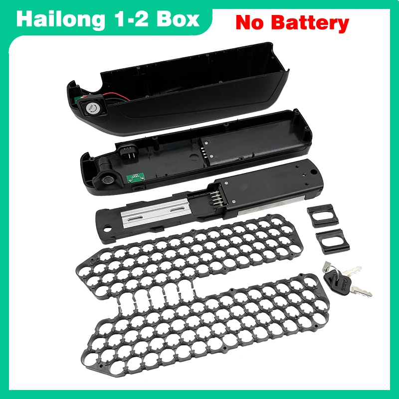 Hailong 1-2 SSE-077 48V Empty Battery Case for Cell Replacement with Nickel Strip 13S5P for 18650 Cell Connection to Support DIY