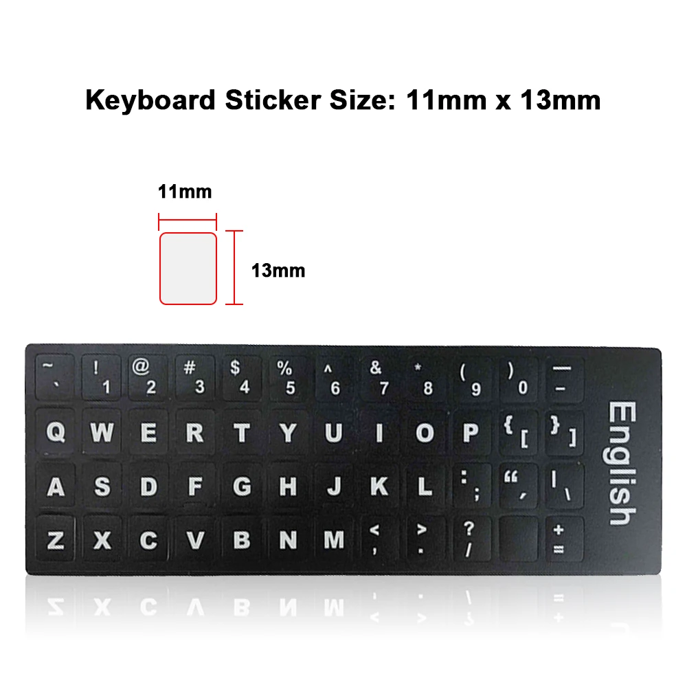 Russisch, Englisch, Französisch, Spanisch, Ukraine, Arabisch, Portugiesisch, Tastaturaufkleber für Laptop, PC, Standard-Buchstabenlayout,