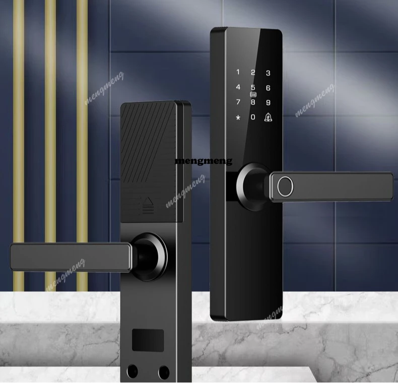 

Умный электронный замок для офисных деревянных дверей с функцией распознавания отпечатков пальцев, полуавтоматический, с защитой от взлома.