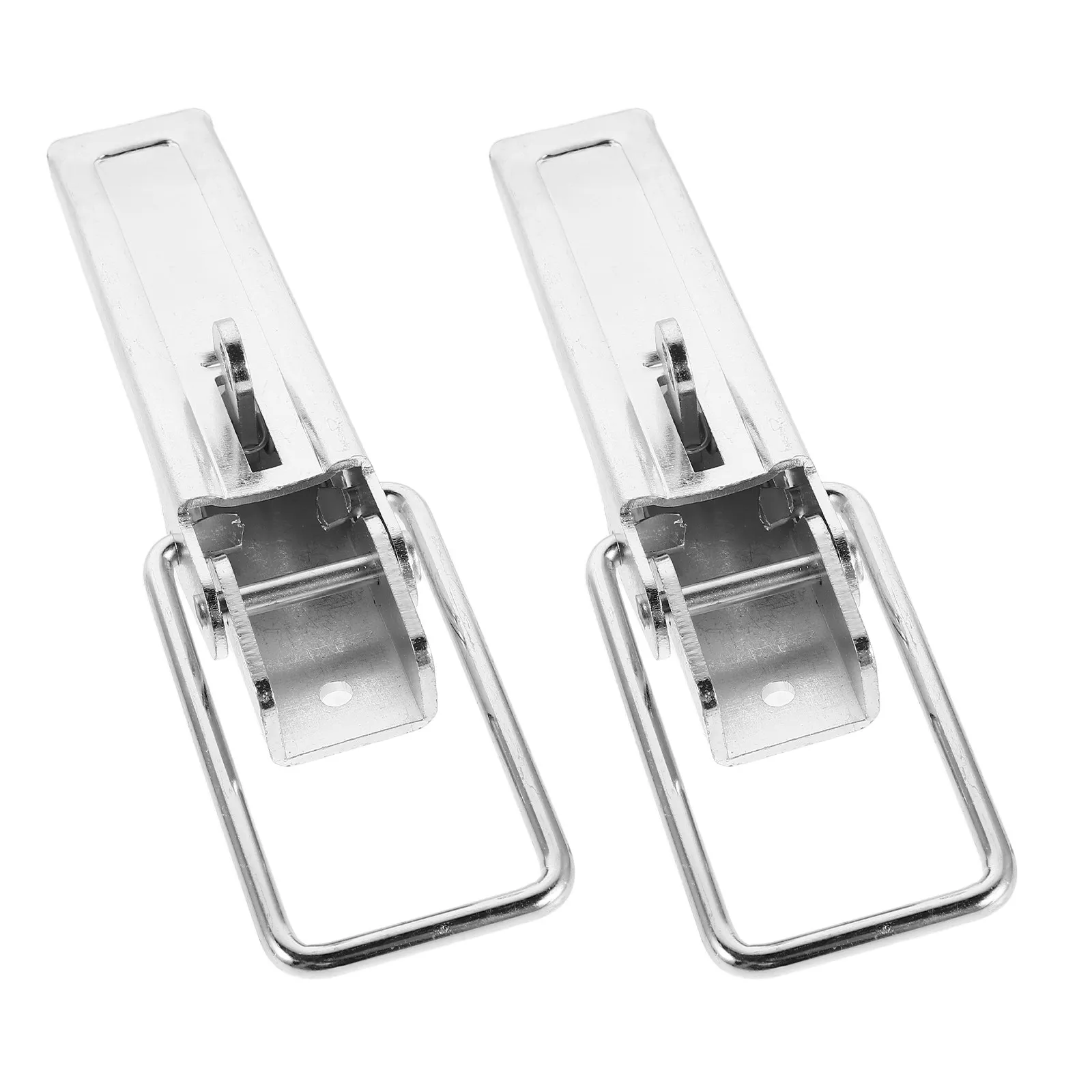 2Pcs Heavy Duty Industrial Latches Galvanized Iron Metal Toggle Latch Quick Release Pull Box Latch Replacement Truck Toolbox