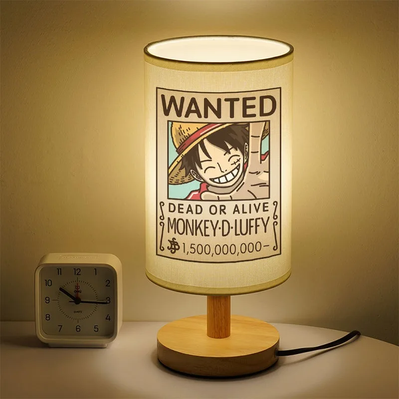 

One Piece Anime Surround Luffy Zoro Choba Usopp LED Table Lamp Japanese Anime Student Eye Protection Warm Light Night Light Gift