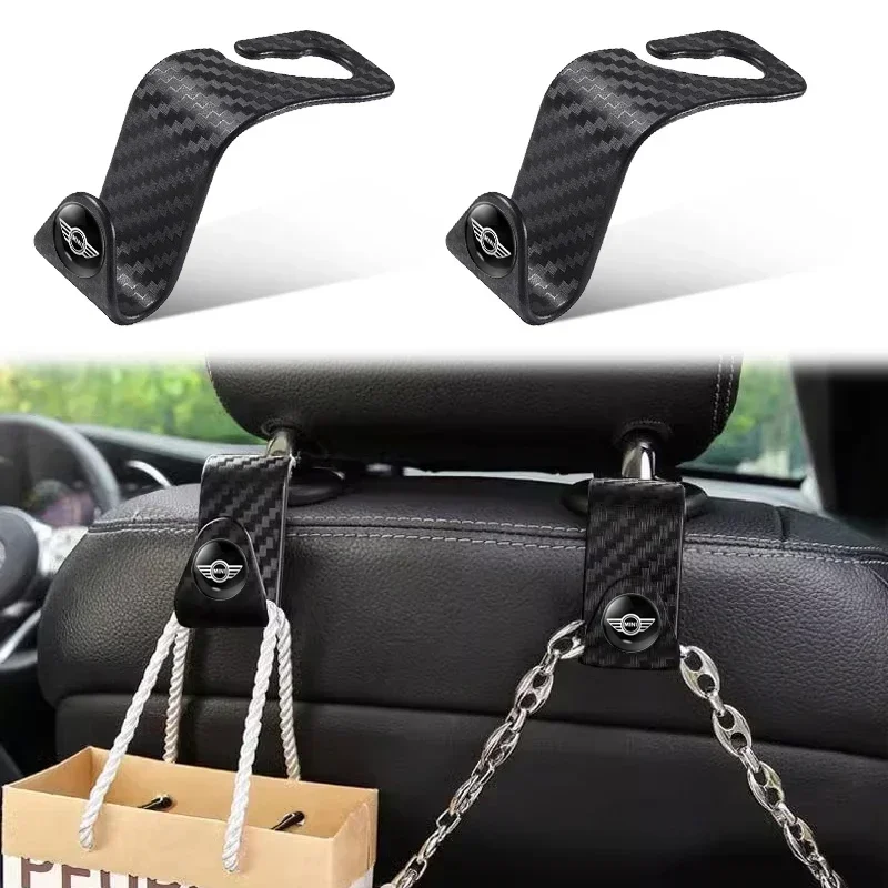 

1/2/4Pcs Auto Seat Hook Storage Hanger Car Accessories For MINI Cooper JCW Countryman Clubman Cabrio Paceman Coupe Roadster