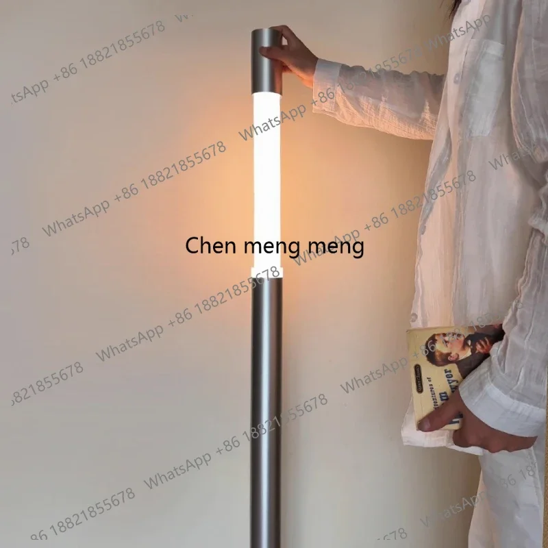 

Italian minimalist floor lamp next to the sofa light luxury medieval Bauhaus corner ambient light
