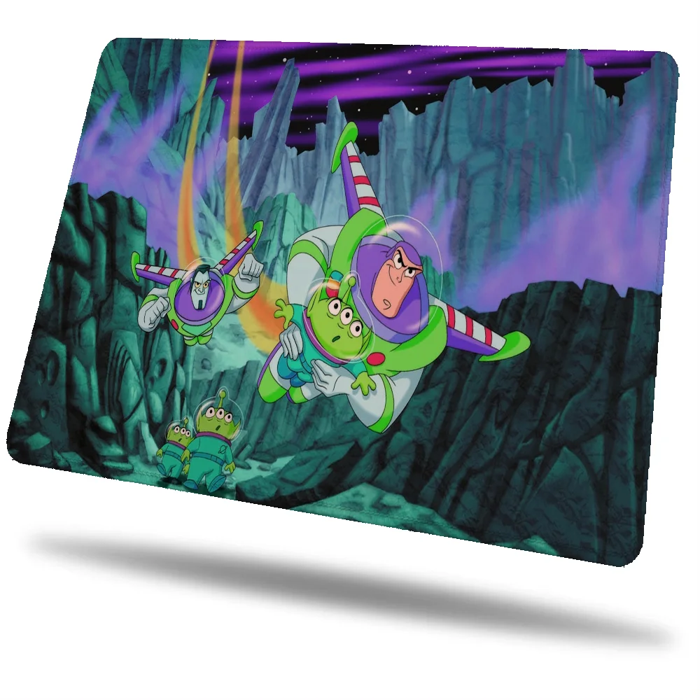 Buzz Lightyear Desk Accessories Small Gaming Mouse Pad Anime Rubber Mat Mousepad Company Game Mats Pc Gamer Girl Mause Laptop