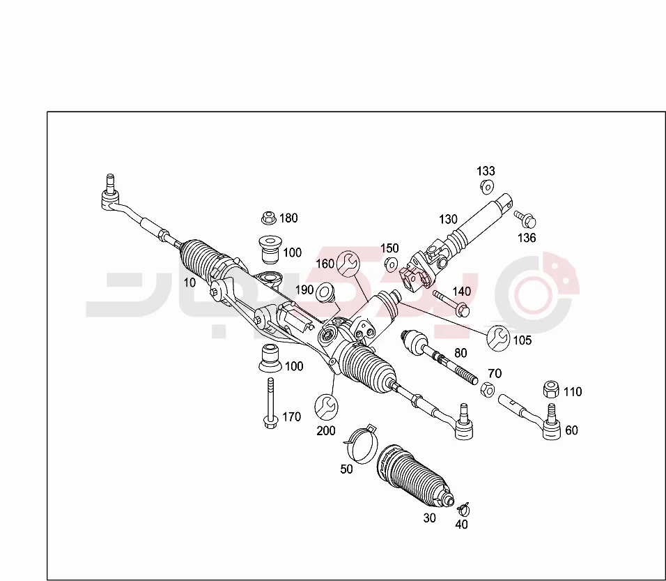 Power Steering Rack For Mercedes Benz SLK-CLASS W171 2008 RHD STEERING GEAR RACK A1714602200 A1714601400 Right hand drive