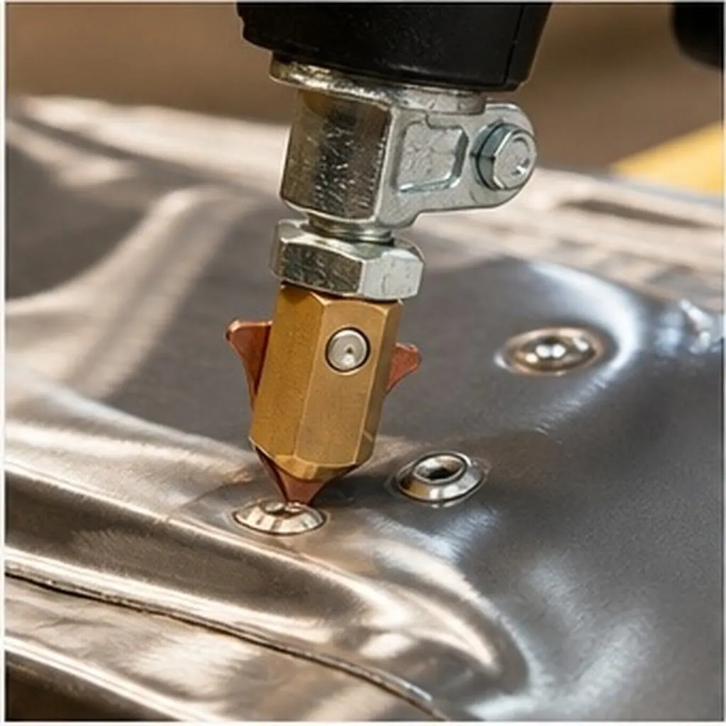 Triangle Chuck Automotive Sheet Metal Repair Copper Part Spot Welder Machine Attachment High Efficiency Car Body Dent Remover