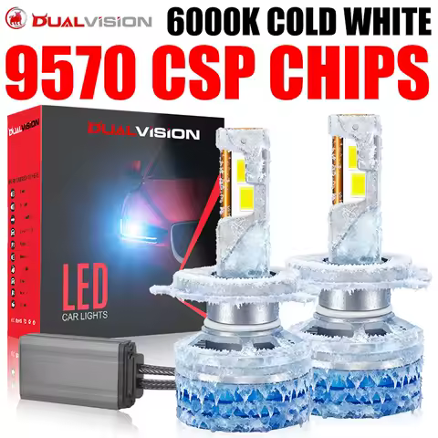 Turbo H4 LED Headlights Canbus Decoder H7 H1 H11 H8 H9 9005 HB3 9006 HB4 9012 HIR2 Copper Tube 8580 CSP 6000K Car Light Fog Lamp