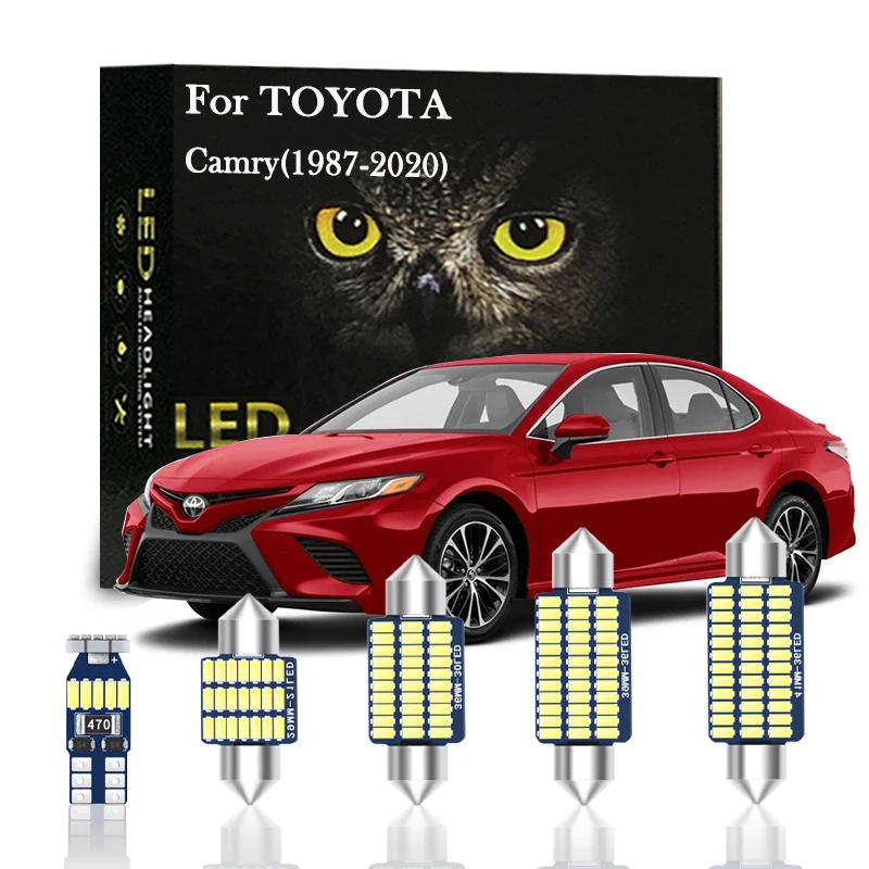 Canbus Interior Light LED Accessories For Toyota Camry V20 XV10 20 30 40 50 2006 2007 2008 2009 2010 2012 2018 2019 2020