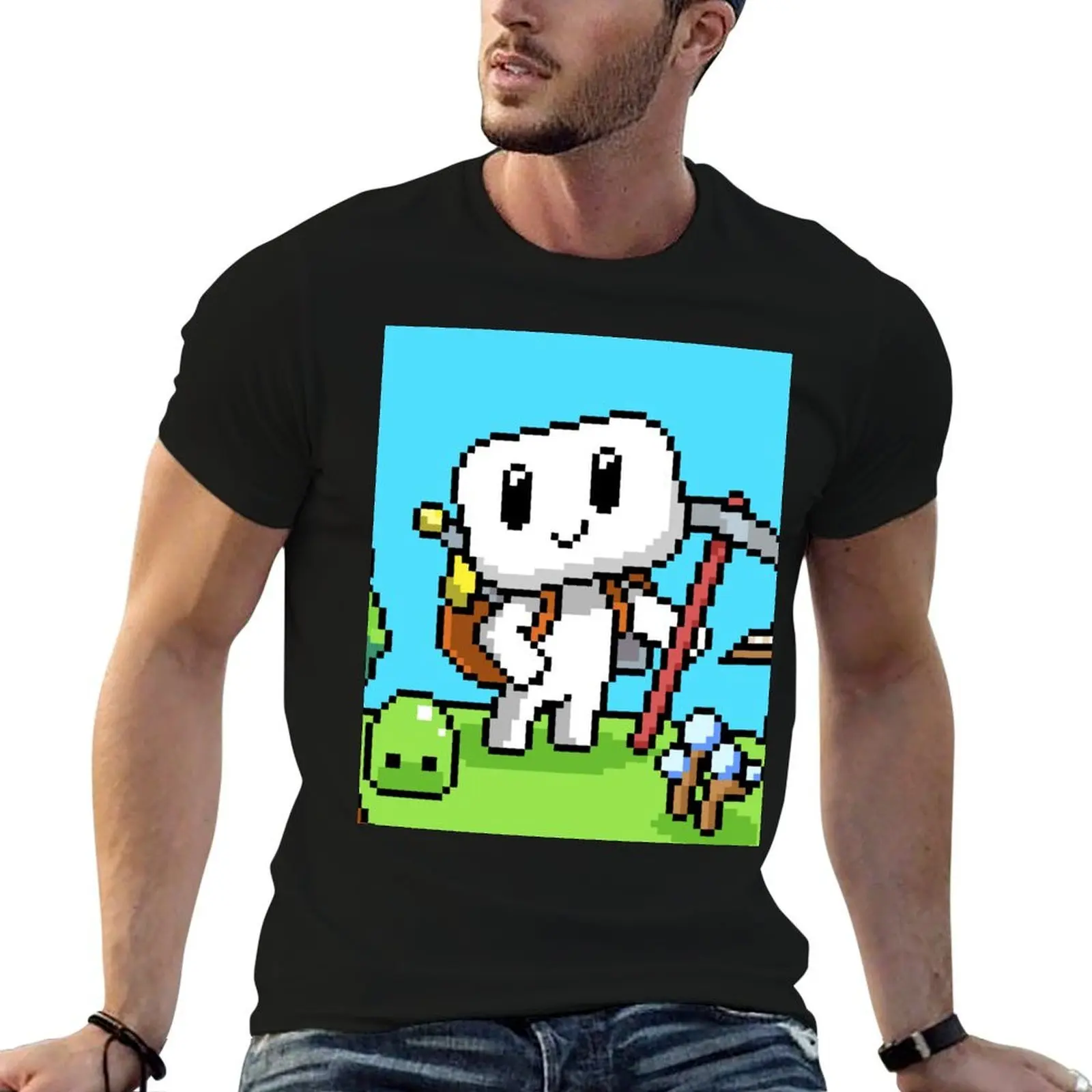 

Forager Pixel Art T-Shirt essential t shirt man t shirt designer t shirts for man graphic tees T-Shirt