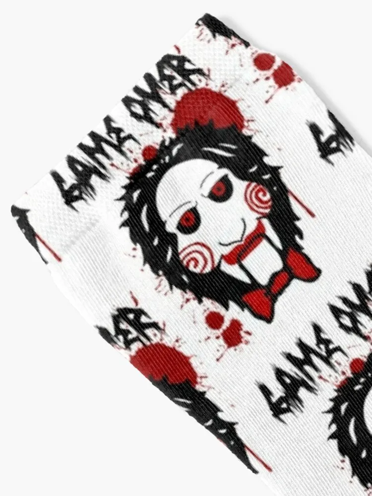 Billy Puppet Saw Jigsaw Inspired Socks Sport Socks