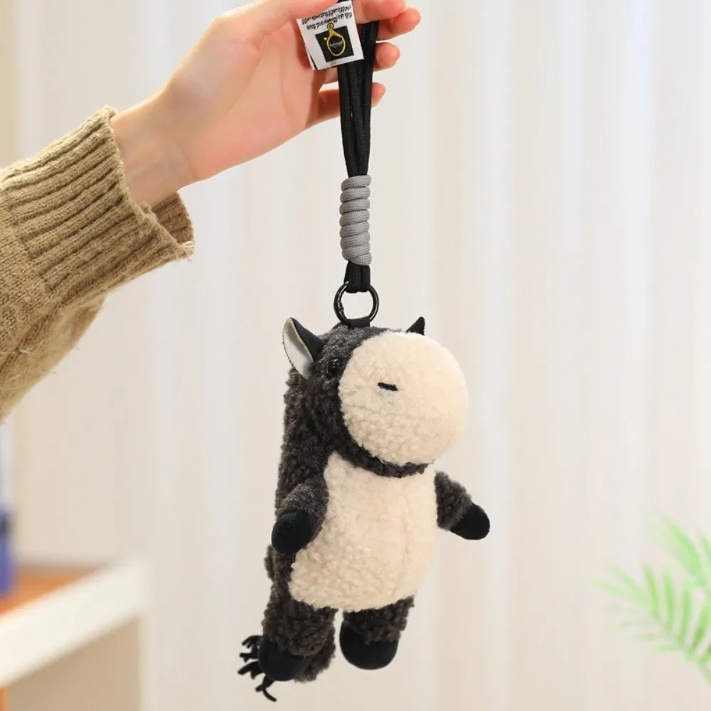 Urocze maskotki, pluszowe zawieszki z kucykami, słodkie, kreatywne pluszowe breloczki z koni, puszyste, miękkie, kreskówkowe zawieszki z koni, prezent urodzinowy.