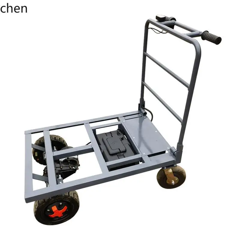 CZ Electric Hand Pallet Truck Tile Transport Flatbed Truck Foldable Large Load Capacity