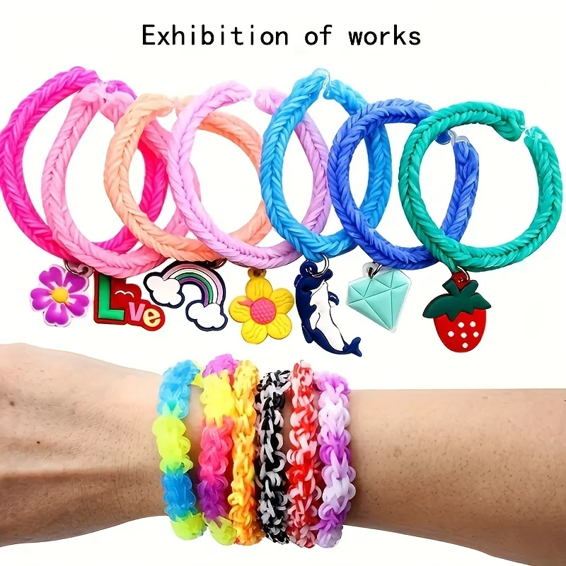 300pcs Rubber Bands DIY Bracelets, Jewelry, and Educational Toys - Kids Craft Kids Crafts Children Toys